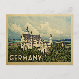 Cartão Postal Viagens vintage postal da Alemanha