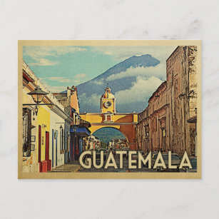 Cartão Postal Viagens vintage postal da Guatemala