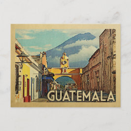 Cartão Postal Viagens vintage postal da Guatemala