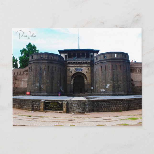 Cartão Postal Viagens vintage Pune India maharashtra Vacation (Frente)