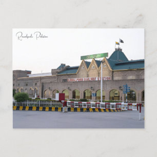 Cartão Postal Viagens vintage Rawalpindi Paquistão Retro de féri