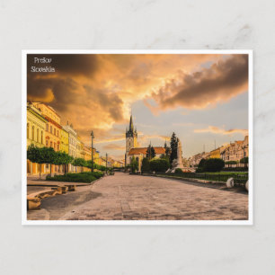 Cartão Postal viagens vintage retro Prešov Eslováquia Eslovaquie