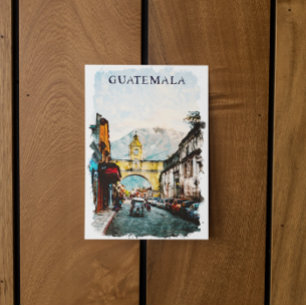 Cartão Postal Viagens vintage Retroativa da Guatemala