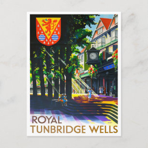Cartão Postal Viagens vintage Royal Tunbridge Wells England