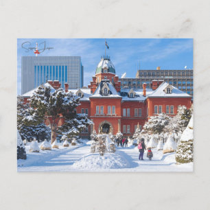 Cartão Postal viagens vintage Sapporo Japão festival cidade de n
