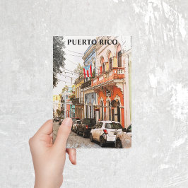 Cartão Postal Viagens vintage surpreendente em Porto Rico