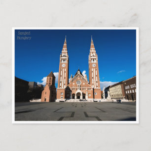 Cartão Postal viagens vintage Szeged Retro Hungary Hongrie