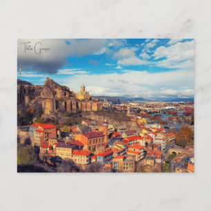 Cartão Postal viagens vintage Tbilisi Georgia Building Cityscape