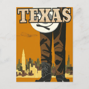 Cartão Postal Viagens vintage TEXAS