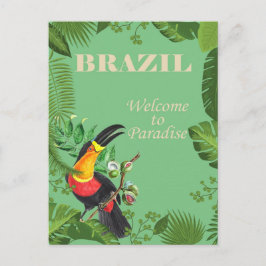 Cartão Postal Viagens vintage tucano do Brasil