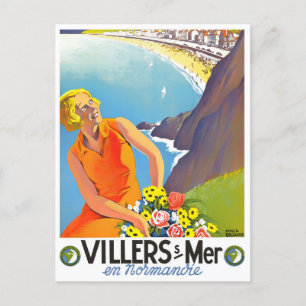 Cartão Postal Viagens vintage Villers France