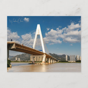 Cartão Postal Viagens vintage Wenzhou China, retrô chinês