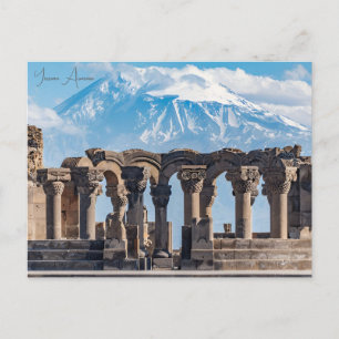 Cartão Postal viagens vintage Yerevan Armênia - Cidade de Ararat