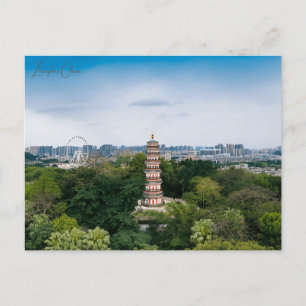 Cartão Postal Viagens vintage Zhongshan China Vacinação chinesa