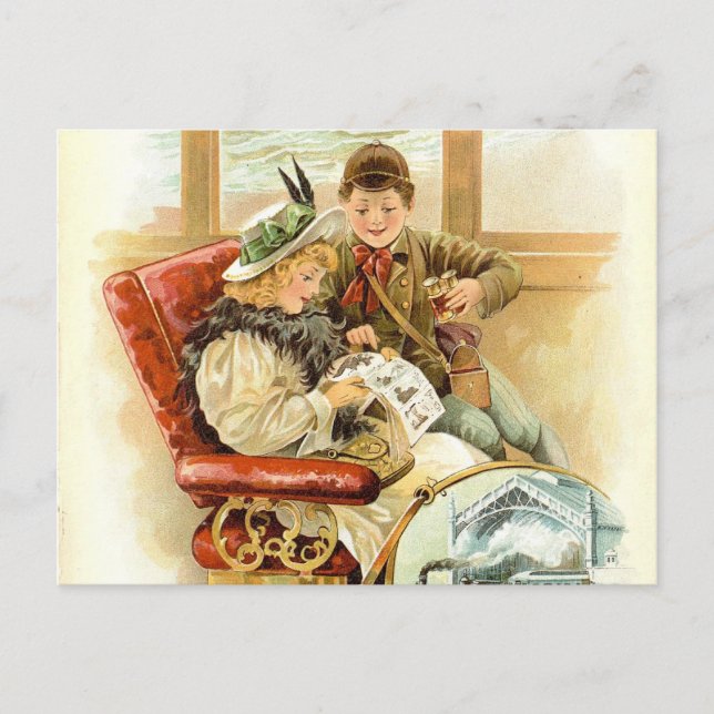 Cartão Postal Viajando (Frente)