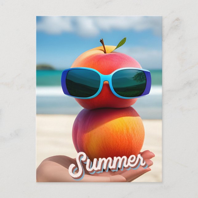 Cartão Postal Víblias de Verão, Posto (Frente)