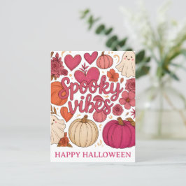 Cartão Postal Vibrações Assustadoras - Halloween 