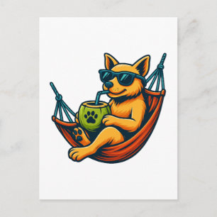 Cartão Postal Vibrações de Cachorro Tropical
