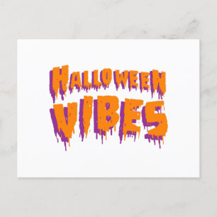 Cartão Postal Vibrações de Halloween