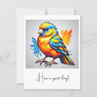CARTÃO POSTAL "VIBRANT AVIAN BEAUTY"