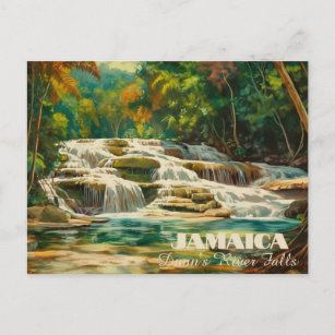 Cartão postal Vibrant Dunn's River Falls Jamaica