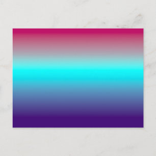 Cartão Postal Vibrant Magenta to Deep Purple Smooth Abstract 