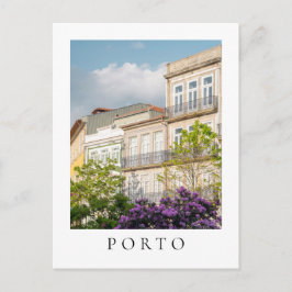Cartão Postal Vibrant spring building in Porto Postcard
