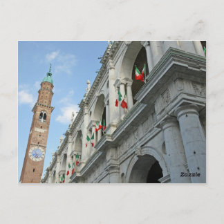 Cartão Postal Vicenza - Itália: Torre Basilica Palladiana