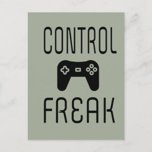 Cartão Postal Viciado em Controle de Videogame Jogador