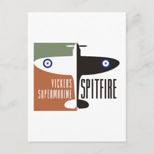 Cartão Postal vickers supermarine spitfire