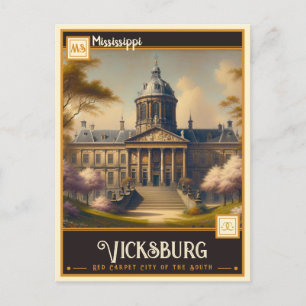 Cartão Postal Vicksburg, Mississippi    Antigo