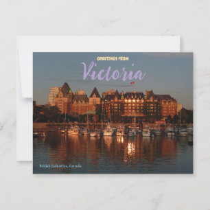 Cartão postal Victoria British Columbia Canada