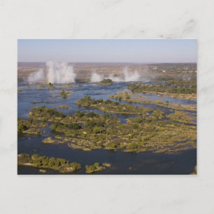 Cartão Postal Victoria Falls, Rio Zambesi, Zâmbia - Zimbabué 2