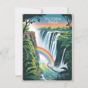 Cartão Postal Victoria Falls Vintage