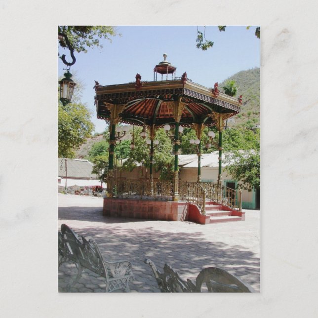 Cartão Postal Victorian Gazebo, Batopilas, Cobre Canyon, Mx (Frente)