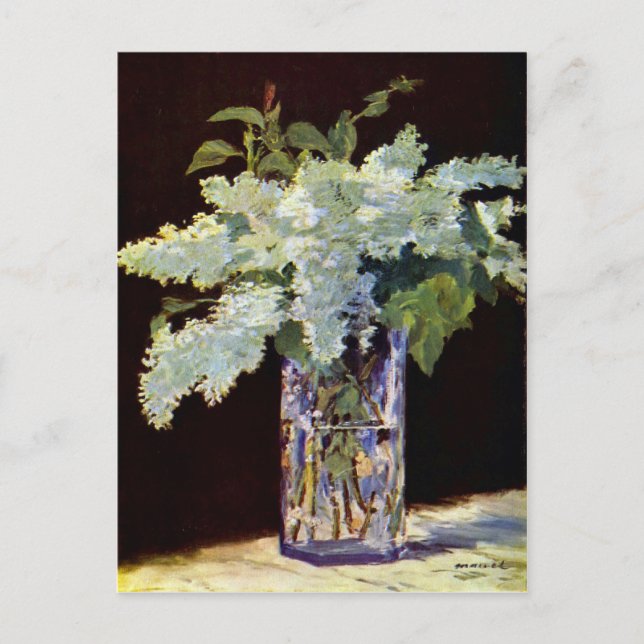 Cartão Postal Vida contínua de Edouard Manet (Frente)