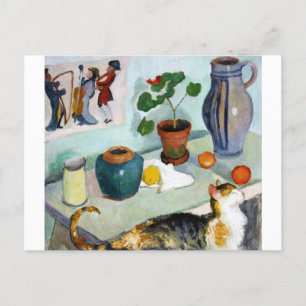 Cartão Postal Vida de Gato e Estática, August Macke