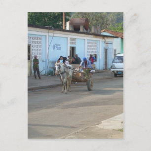 Cartão Postal Vida de rua cubana