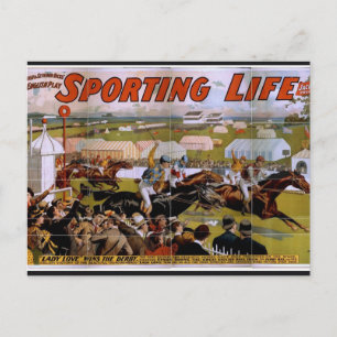 Cartão Postal Vida desportiva, 'Lady Luck ganha a Vintagem Derby
