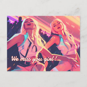 Cartão Postal Vida do clube de Rave City