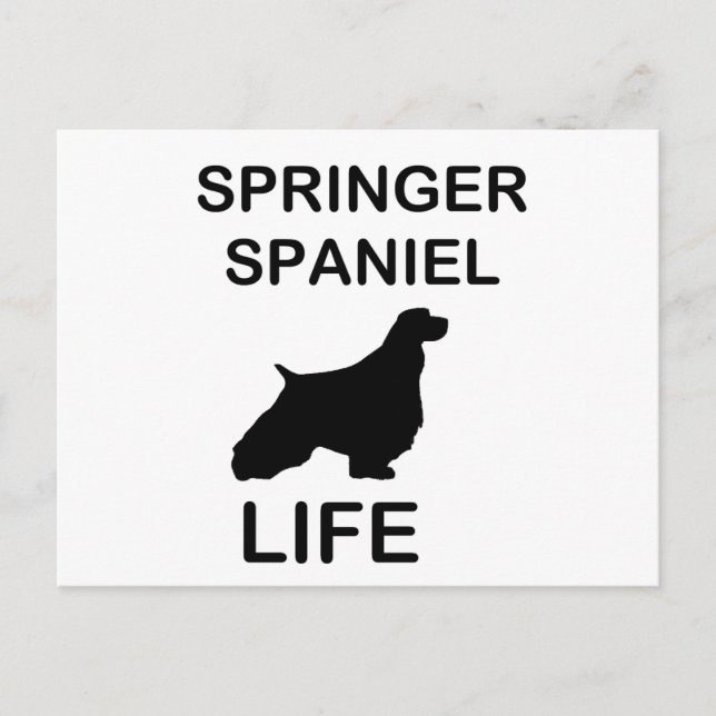 Cartão Postal Vida do silo Springer Spaniel (Frente)