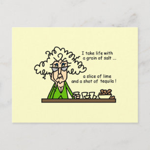 Cartão Postal Vida e Tequila Humor