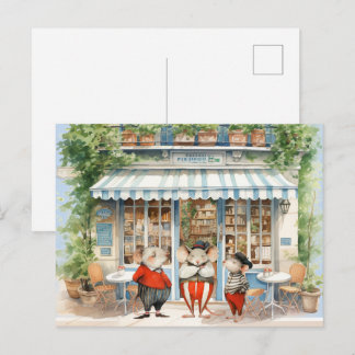 Cartão Postal Vida em Mice Town - Depois das Conversas de Café