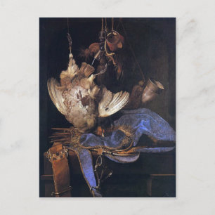 Cartão Postal Vida Estática com Equipamento de Caça