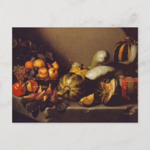 Cartão Postal Vida Estática com Fruta por Caravaggio Cartão-po