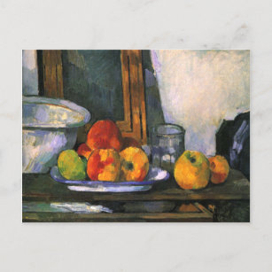 Cartão Postal Vida Estática com Gaveta Aberta por Cezanne
