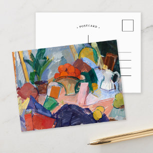 Cartão Postal Vida Estática com Laranjas em um Cesto Edvard We