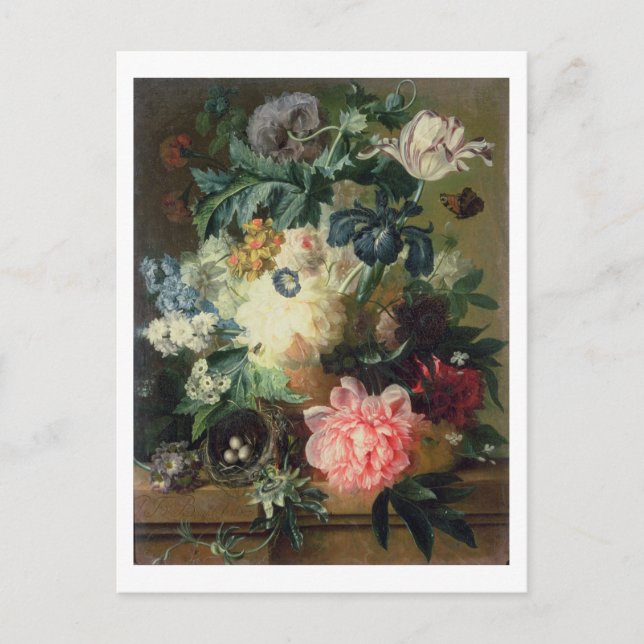 Cartão Postal Vida Estática das Flores 2 (Frente)