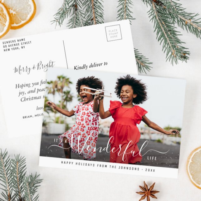 Cartão Postal vida maravilhosa natal feriado (Criador carregado)