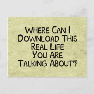 Cartão Postal Vida real